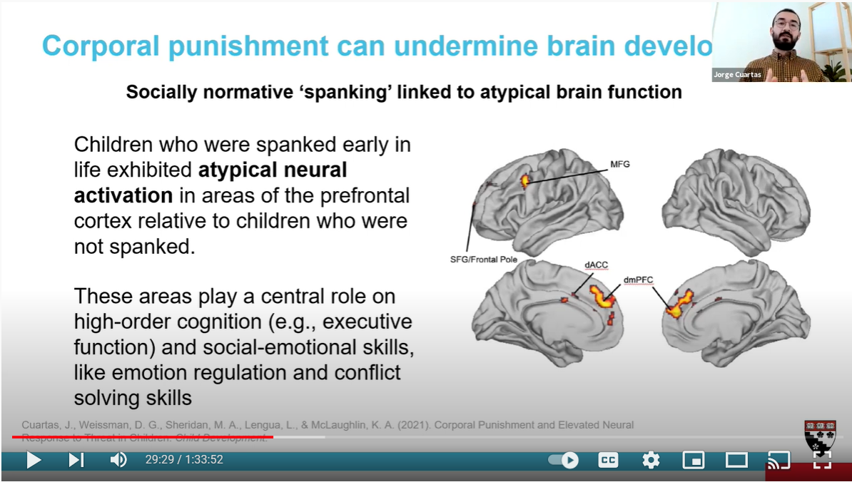 corp pun undermines brain development